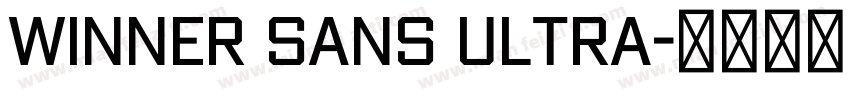 winner Sans Ultra字体转换